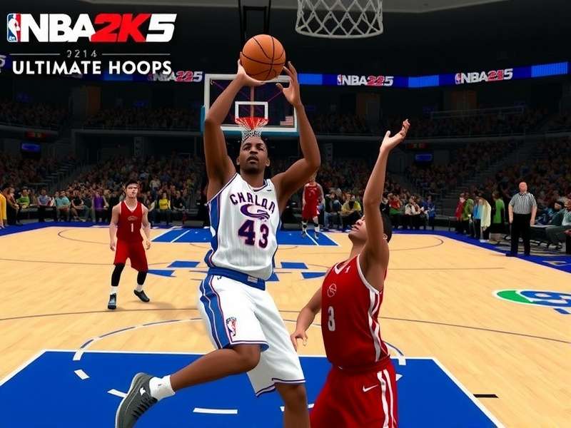 NBA 2K25 Ultimate Hoops Gameplay showing realistic basketball action